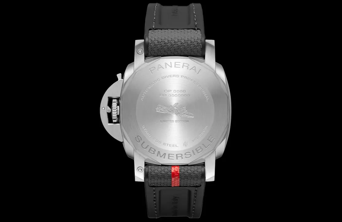 Back of Panerai Luna Rossa