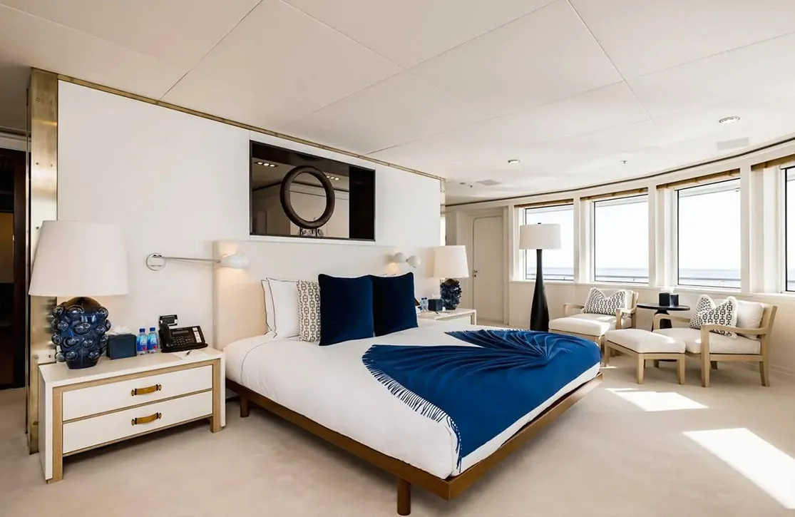 Best Charter Yacht Greece 2025: 85M HBC master stateroom