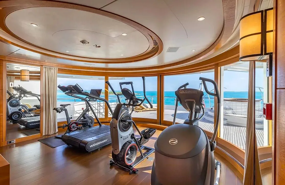 Charter Yacht: 85M MAN OF STEEL gym