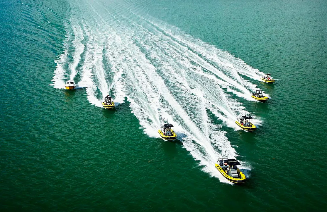 Patrol tenders in action.