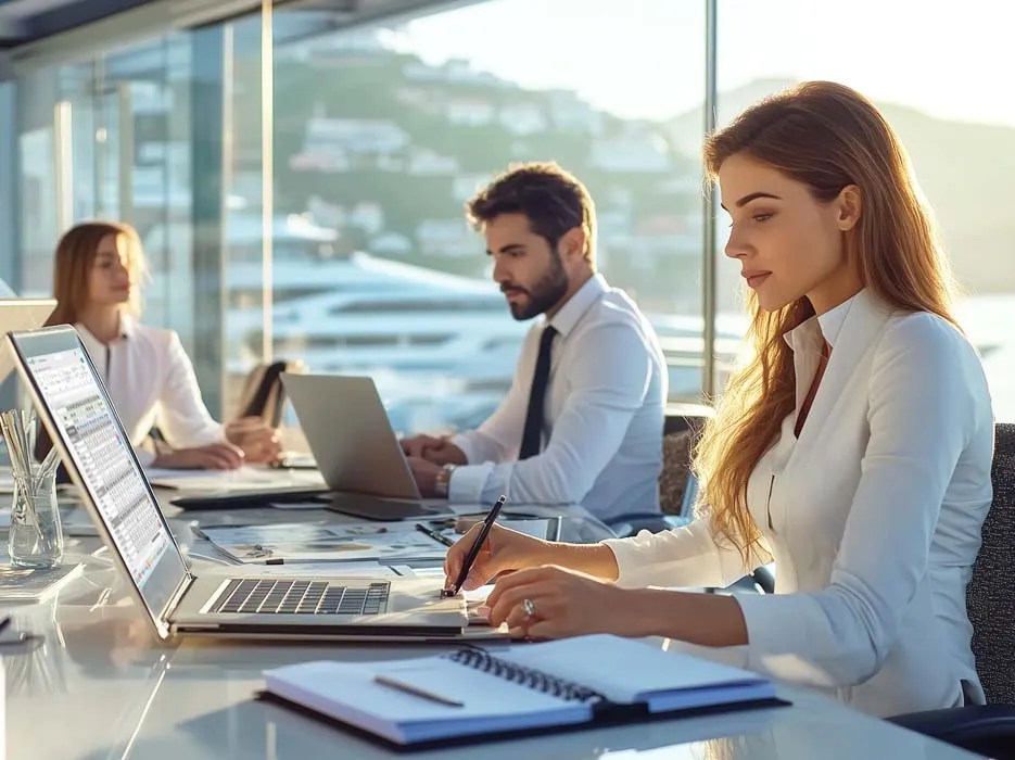 France office handling yacht charter management financials