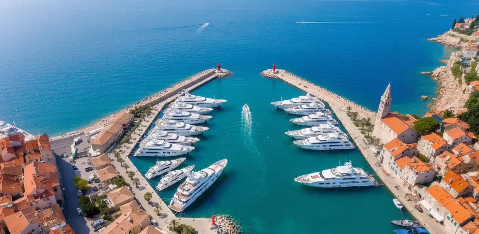 150 ft yachts for sale in Miami with more 150 ft yachts for charter in the background. Photos, plans, price and specifications