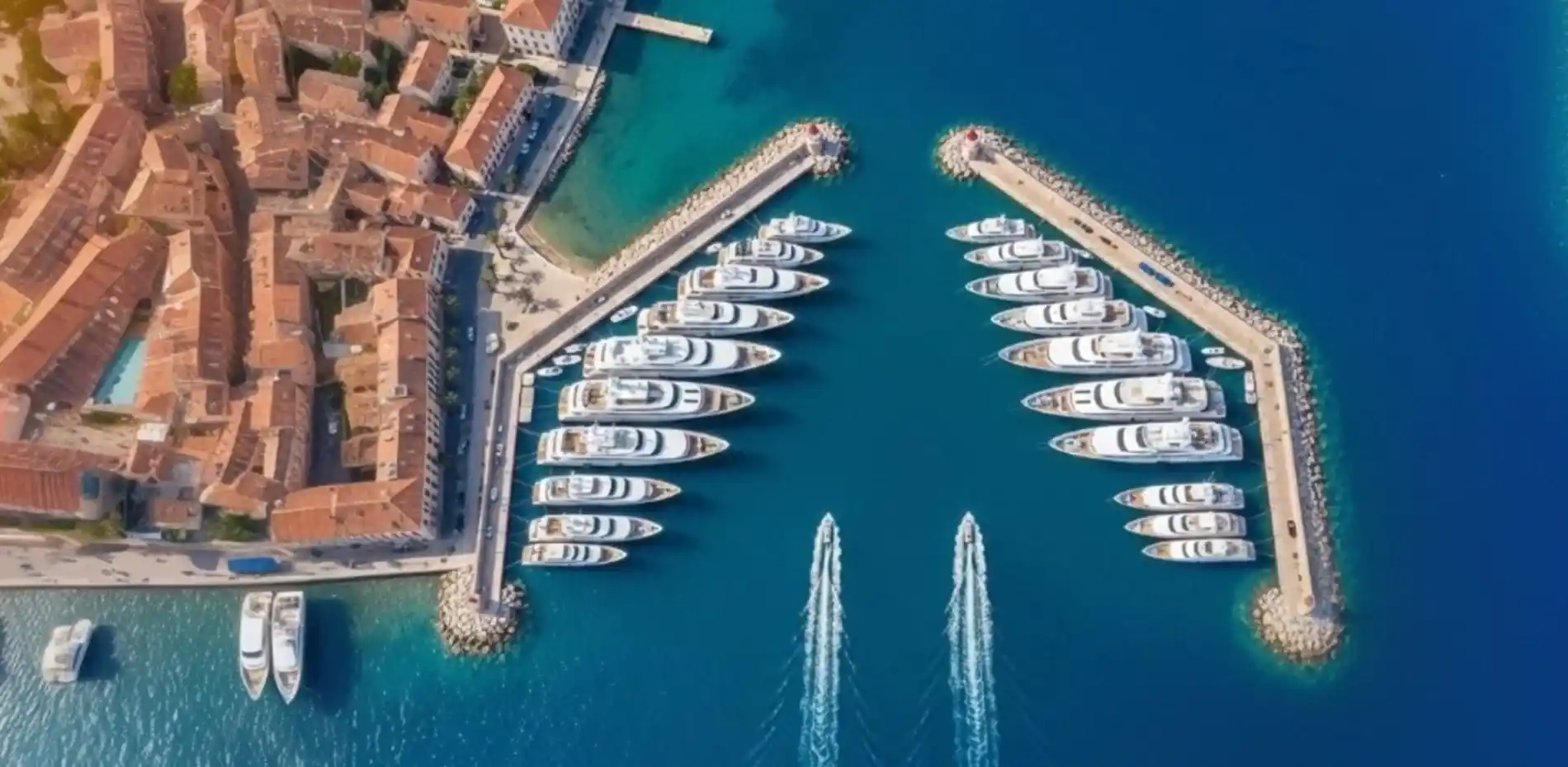 160 ft yachts for sale in France with more 160 ft yachts for charter in the background. Photos, plans, price and specifications
