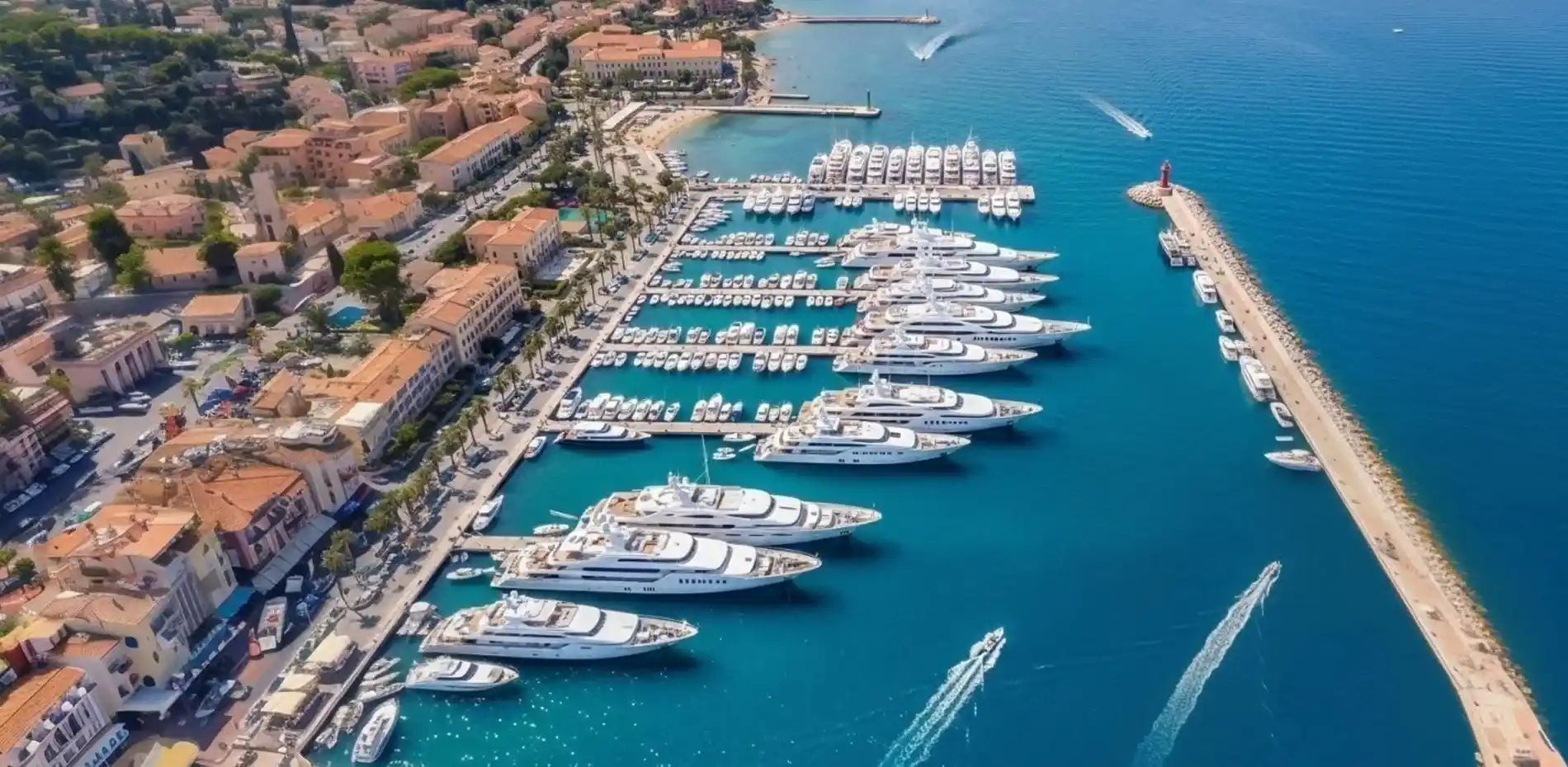 350 ft yachts for sale in Miami with more 350 ft yachts for charter in the background. Photos, plans, price and specifications