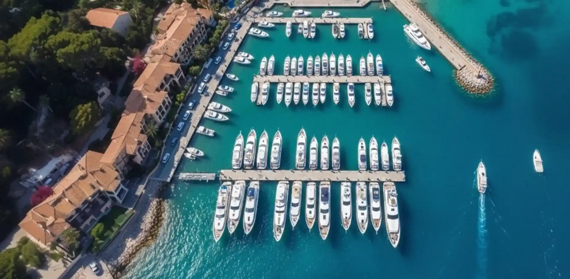 90 ft yachts for sale in Miami with more 90 ft yachts for charter in the background. Photos, plans, price and specifications