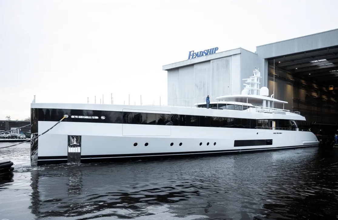 Feadship 50 meter yacht launch 2026