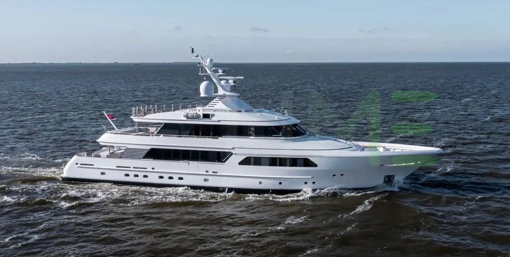 White Lucky Us yacht - 136' (41m) Feadship offered by LIME Yachts and Brokerage of Ft Lauderdale, Florida.