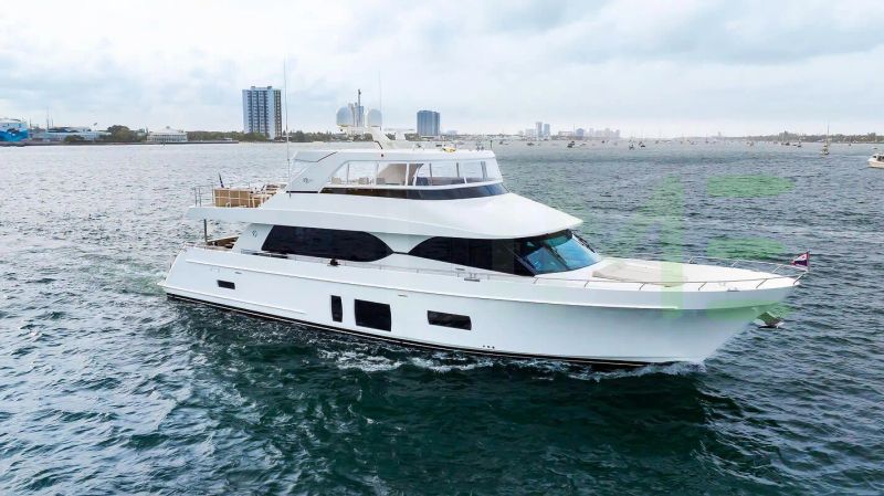 White Crumdale yacht for sale and price, showing the details and features of the interior and exterior available for purchase from LIME Yachts and Brokerage located in Fort Lauderdale Florida.