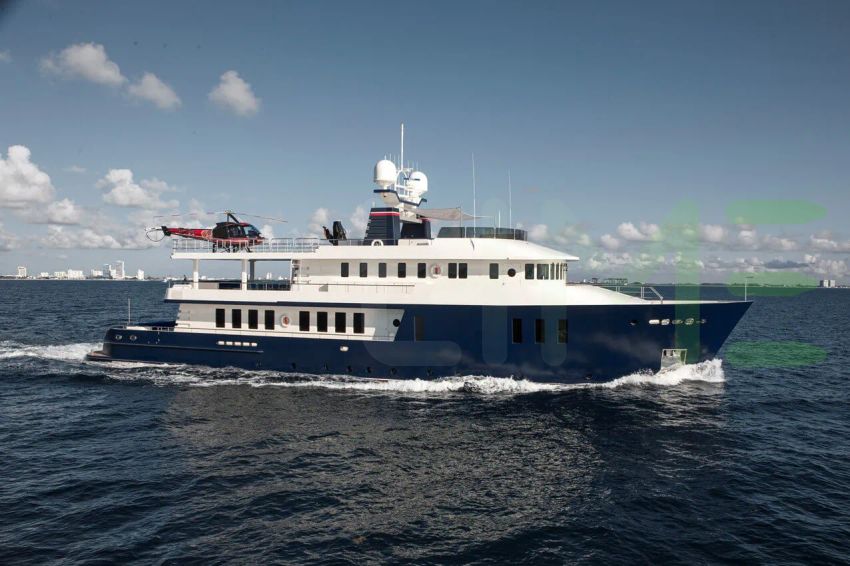 White The Big Blue yacht - 2025 guide with the owner of the world's 2184th largest yacht, the 1st largest yacht built by superyacht builder Troy Marine, based in Turkey.