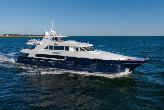 Calliope Yacht one of twelve luxury yachts for sale