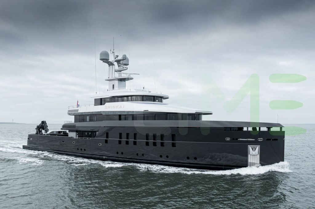 White Shinkai yacht - 2025 guide with the owner of the world's 846th largest yacht, the 107th largest yacht built by superyacht builder Feadship, based in Netherlands.