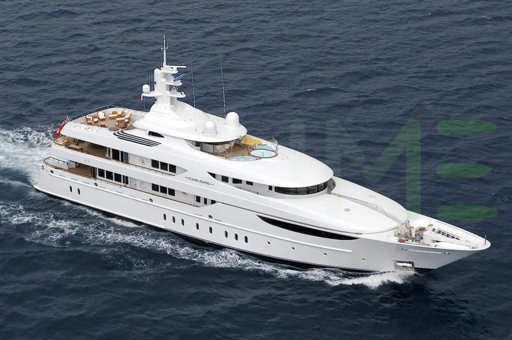 White Oasis I yacht - 2025 guide with the owner of the world's 503rd largest yacht, the 75th largest yacht built by superyacht builder Lürssen, based in Germany.