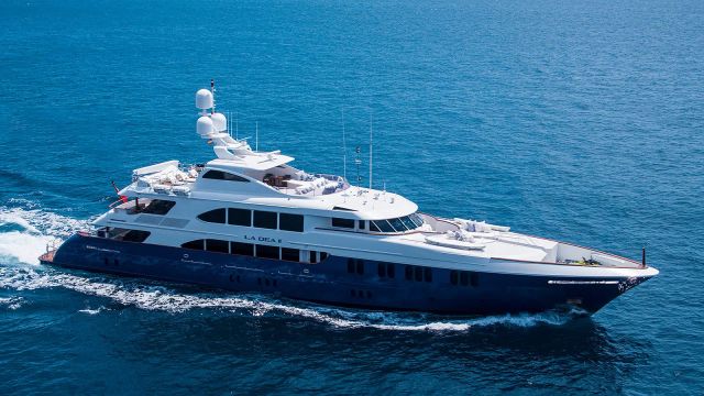 La Dea II Yacht one of twelve luxury yachts for charter