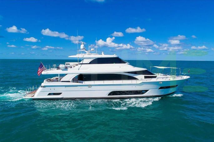 White Valiant yacht - 84' (25m) Horizon offered by LIME Yachts and Brokerage of Ft Lauderdale, Florida.