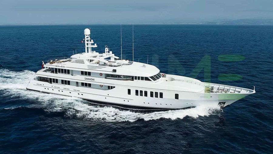 White Samadhi yacht for charter and price, located in Northern Europe; Finland; Norway; Bermuda; Caribbean; Antigua; Bahamas; Cuba; Saint Martin; St Barts; Central America; Belize; Costa Rica offered for rent by LIME Yachts and Brokerage located in Fort Lauderdale Florida.