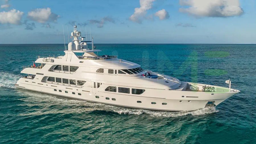 White Carte Blanche yacht for sale and price, showing the details and features of the interior and exterior available for purchase from LIME Yachts and Brokerage located in Fort Lauderdale Florida.