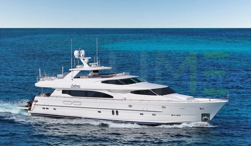White Fantasea yacht for charter and price, located in Caribbean; Bahamas offered for rent by LIME Yachts and Brokerage located in Fort Lauderdale Florida.