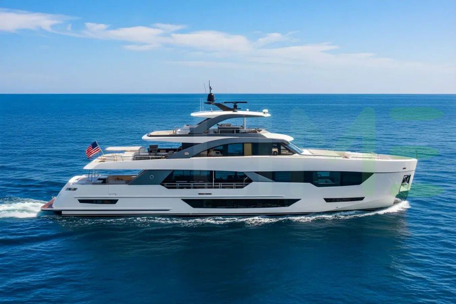 White Serenity Now yacht - 116' (35m) Ocean Alexander offered by LIME Yachts and Brokerage of Ft Lauderdale, Florida.