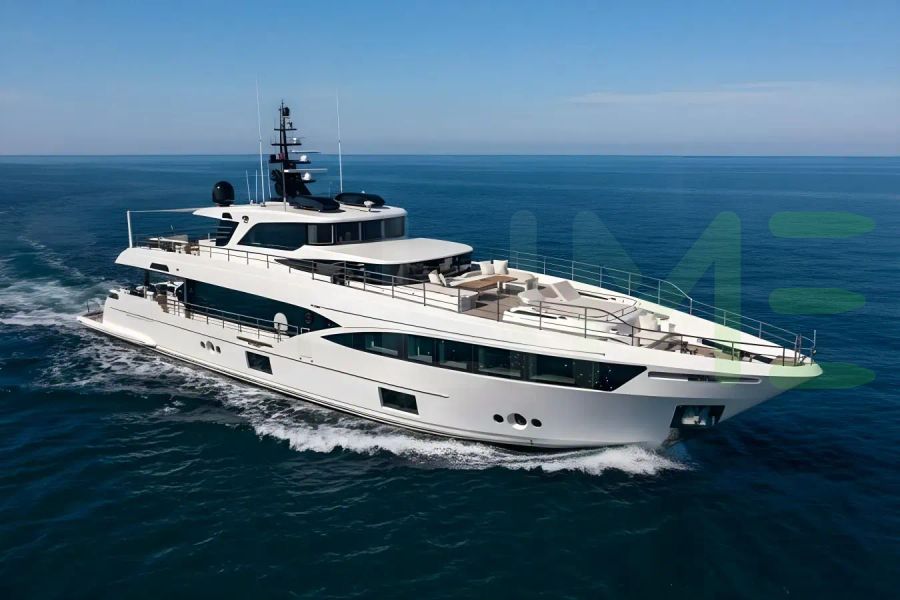 White Big M yacht for sale and price, showing the details and features of the interior and exterior available for purchase from LIME Yachts and Brokerage located in Fort Lauderdale Florida.