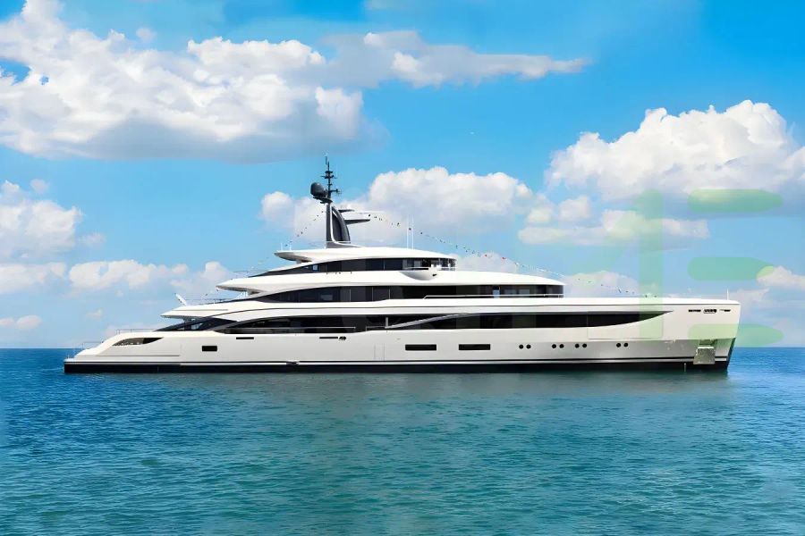 White Iryna yacht - 2026 guide with the owner of the world's 438th largest yacht, the 16th largest yacht built by superyacht builder Benetti, based in Italy.