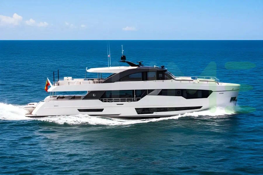 White Just A Vacation yacht - 2026 guide with the owner of the world's 7222nd largest yacht, the 84th largest yacht built by superyacht builder Ocean Alexander, based in Taiwan.