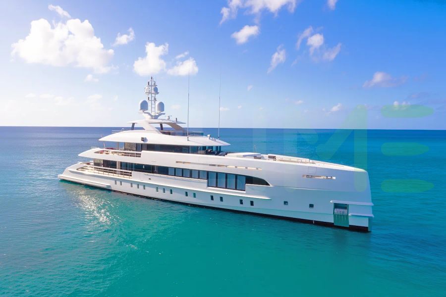White Danica yacht - 163' (49m) Heesen offered by LIME Yachts and Brokerage of Ft Lauderdale, Florida.