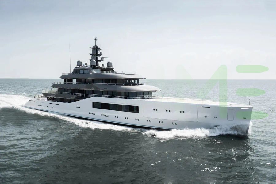 White Pangea yacht - 2025 guide with the owner of the world's 229th largest yacht, the 5th largest yacht built by superyacht builder Amels, based in Netherlands.