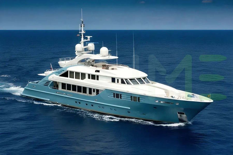 White Aquamarina yacht for sale and price, showing the details and features of the interior and exterior available for purchase from LIME Yachts and Brokerage located in Fort Lauderdale Florida.