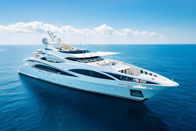 Africa I yacht, a 154 ft Benetti luxury superyacht underway, 47 meters, built in 2010, 2024.
