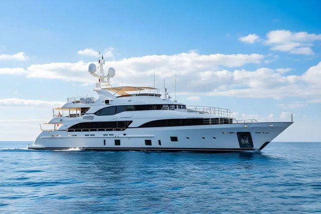 Latiko 143 ft yacht (44m) Benetti for charter/rental. Cost, plans, interior. One of twelve best luxury yachts.