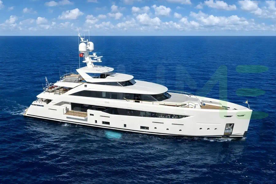 White Serenity yacht for sale and price, showing the details and features of the interior and exterior available for purchase from LIME Yachts and Brokerage located in Fort Lauderdale Florida.