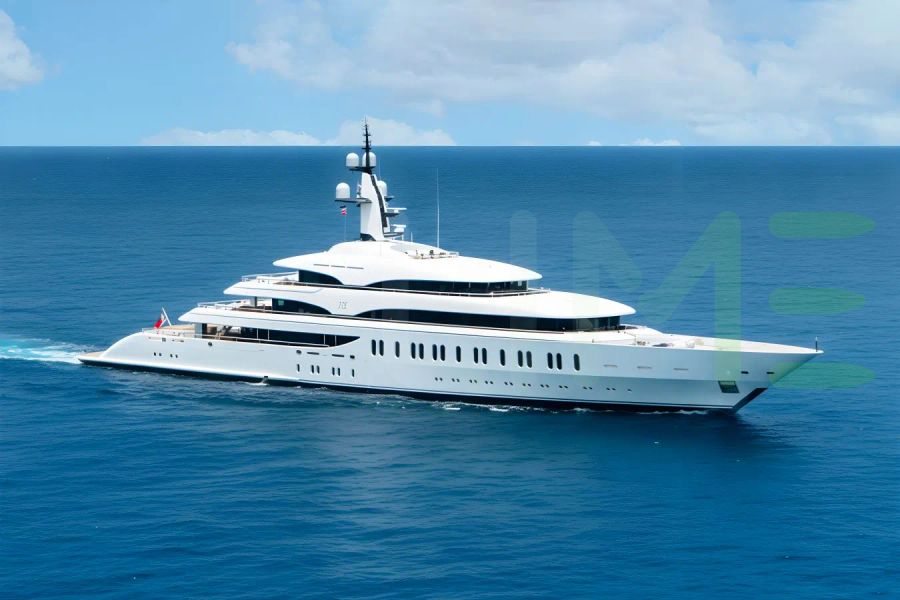 White IJE yacht - 2025 guide with the owner of the world's 87th largest yacht, the 1st largest yacht built by superyacht builder Benetti, based in Italy.