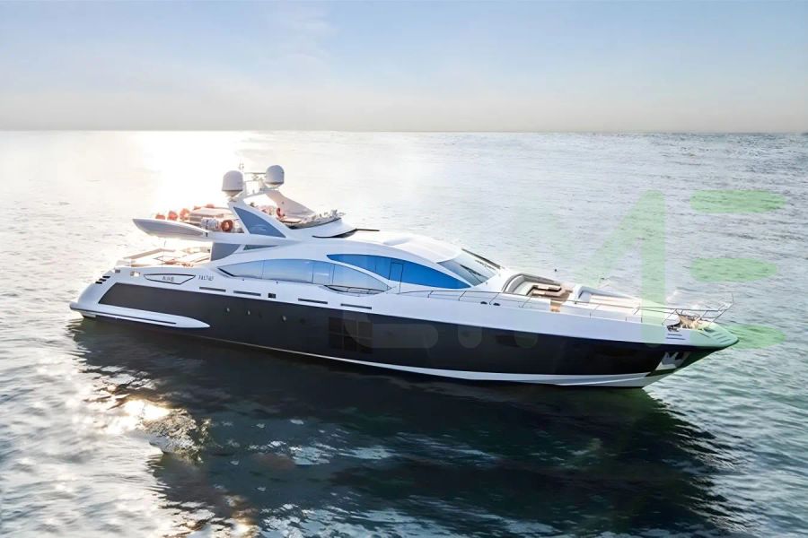 White Yuzhou yacht - 120' (36m) Azimut offered by LIME Yachts and Brokerage of Ft Lauderdale, Florida.