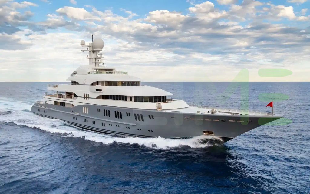 White Rocinante yacht - 257' (78m) Lürssen offered by LIME Yachts and Brokerage of Ft Lauderdale, Florida.