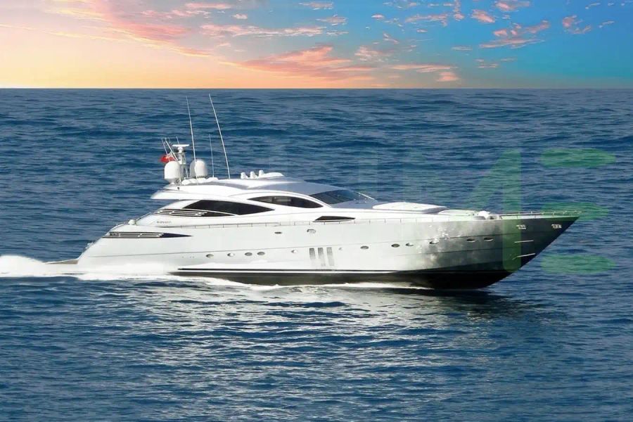White Azzam yacht - 116' (35m) Pershing offered by LIME Yachts and Brokerage of Ft Lauderdale, Florida.