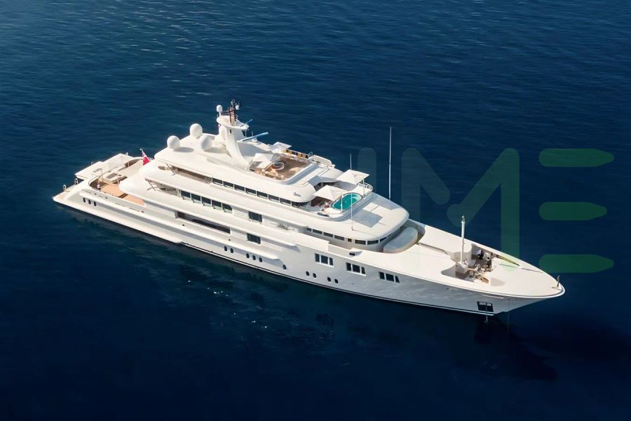 White Felix yacht - 2025 guide with the owner of the world's 286th largest yacht, the 9th largest yacht built by superyacht builder Amels, based in Netherlands.