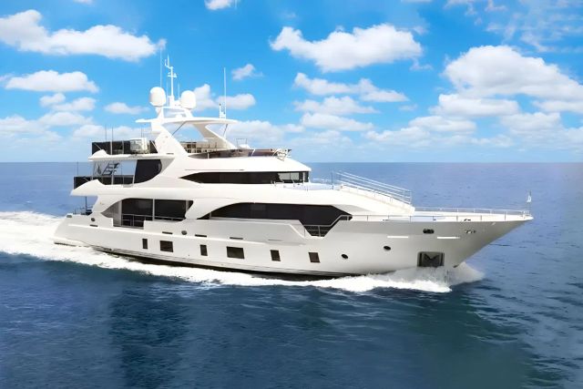 Dylan Anne 108 ft yacht (33m) Benetti for sale. Price, plans, specifications, builder. One of twelve top luxury yachts.