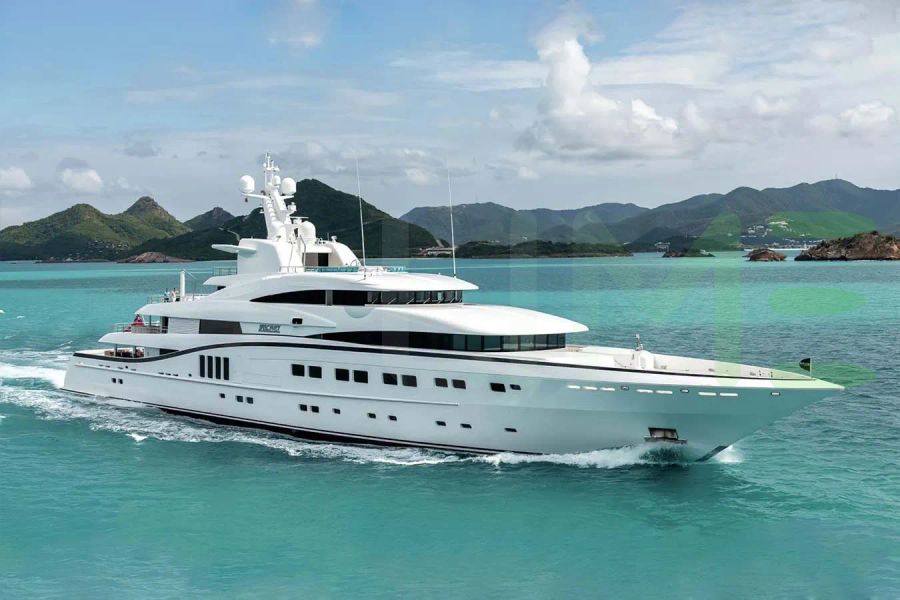 White Sea Pearl yacht - 270' (82m) Abeking - A&R offered by LIME Yachts and Brokerage of Ft Lauderdale, Florida.