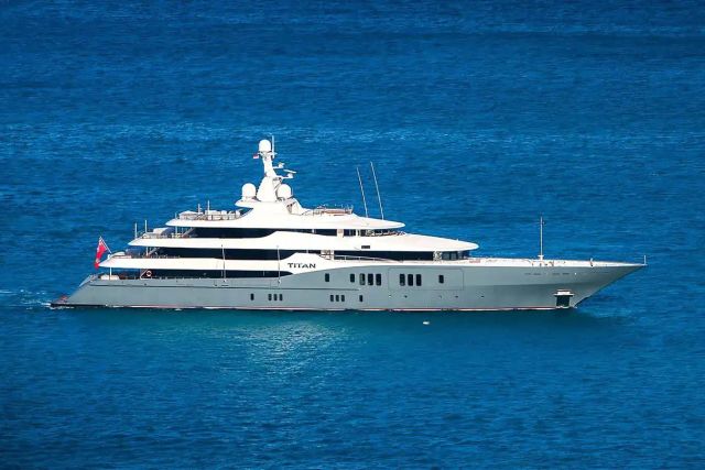 Titan Yacht one of twelve luxury yachts