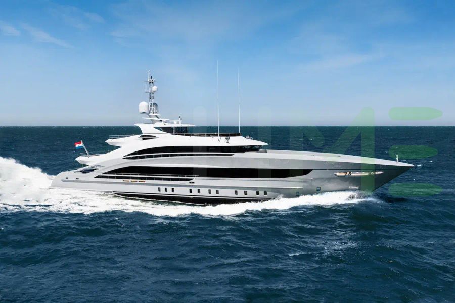 White Omaha yacht - 163' (49m) Heesen offered by LIME Yachts and Brokerage of Ft Lauderdale, Florida.