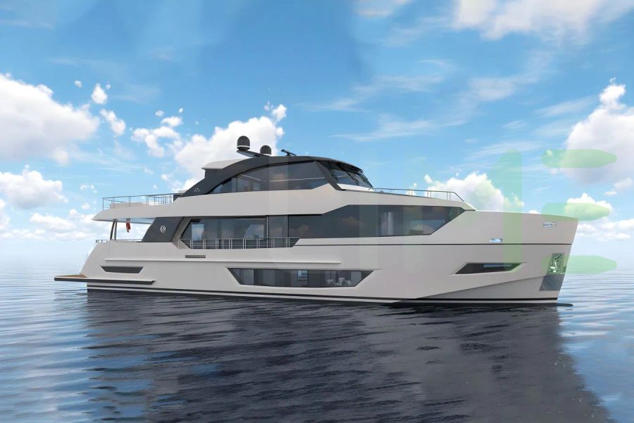 White Marsol yacht - 88' (26m) Ocean Alexander offered by LIME Yachts and Brokerage of Ft Lauderdale, Florida.