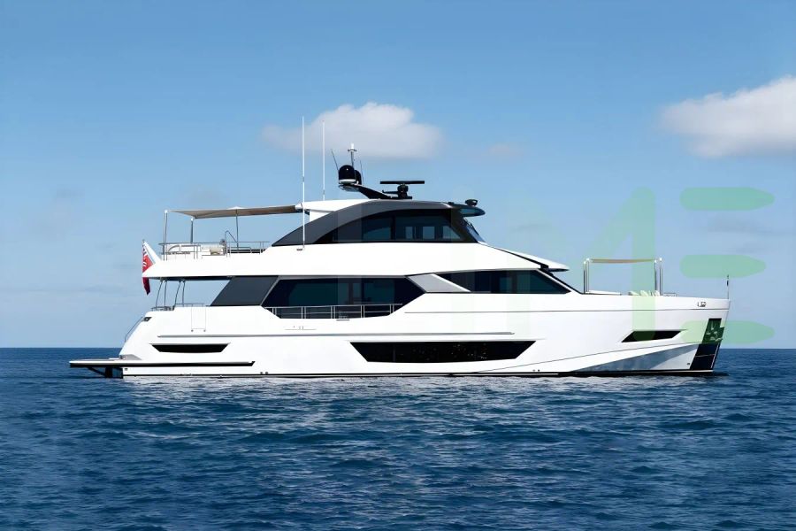 White Makoro yacht for sale and price, showing the details and features of the interior and exterior available for purchase from LIME Yachts and Brokerage located in Fort Lauderdale Florida.