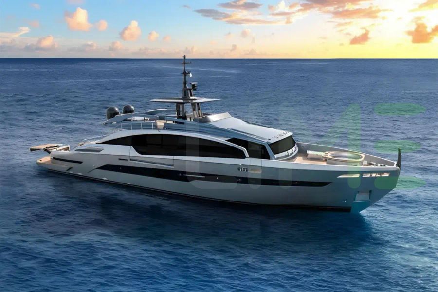 White Agartha yacht - 115' (35m) Pershing offered by LIME Yachts and Brokerage of Ft Lauderdale, Florida.
