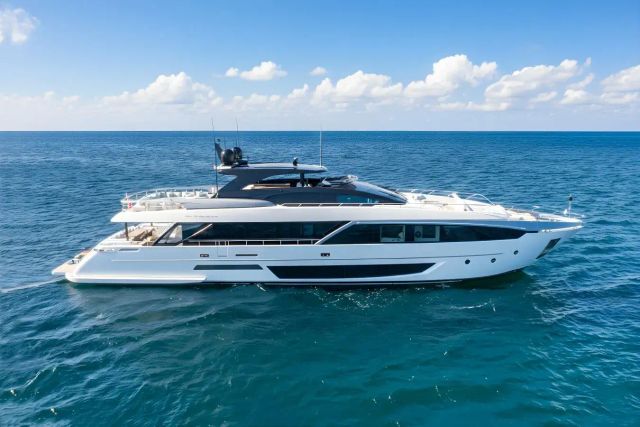 Elysium I 110 ft yacht (34m) Riva yachts. Photos, video, location, helipad. One of twelve best superyachts.
