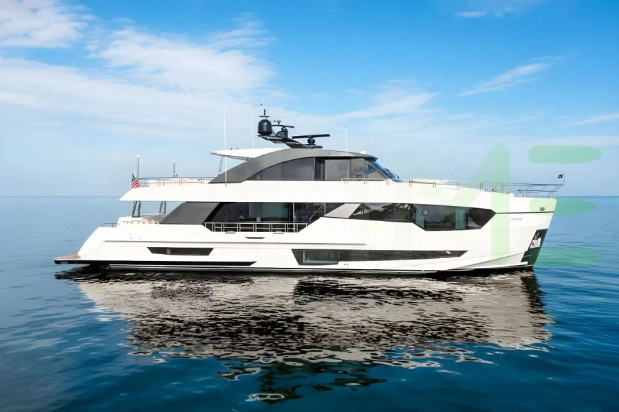 White Prodigality yacht - 90' (27m) Ocean Alexander offered by LIME Yachts and Brokerage of Ft Lauderdale, Florida.