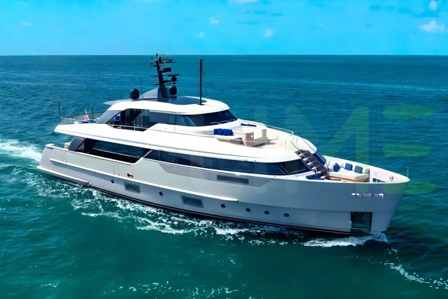 White Legacy yacht for sale and price, showing the details and features of the interior and exterior available for purchase from LIME Yachts and Brokerage located in Fort Lauderdale Florida.