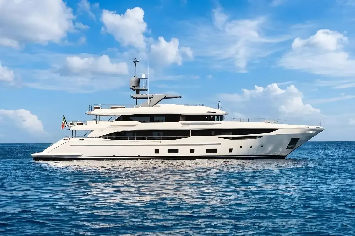 Abbentures 2 yacht, a 144 ft Benetti luxury superyacht underway, 44.06 meters, built in 2023.