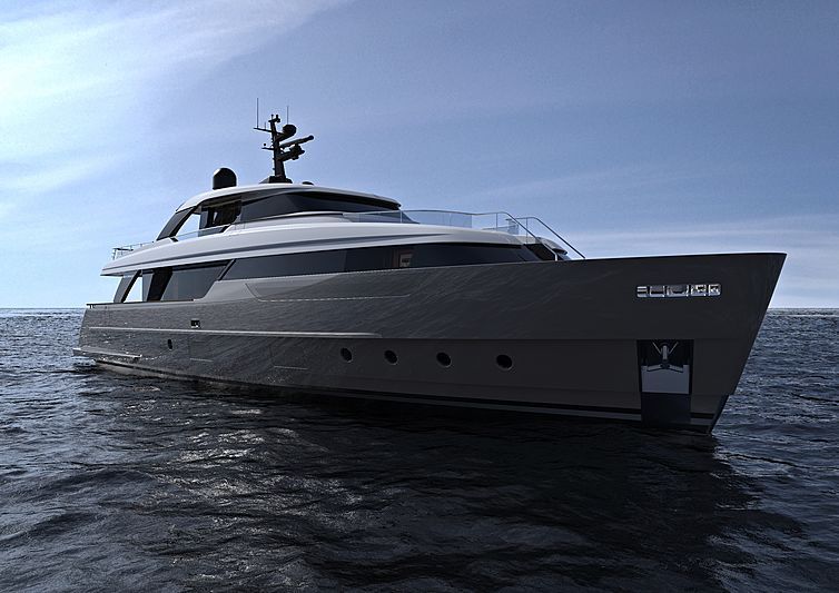 Aisha yacht, a 96 ft Sanlorenzo luxury superyacht underway, 29.26 meters, built in 2020.