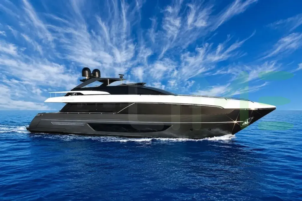 White Al Anbar yacht for sale and price, showing the details and features of the interior and exterior available for purchase from LIME Yachts and Brokerage located in Fort Lauderdale Florida.