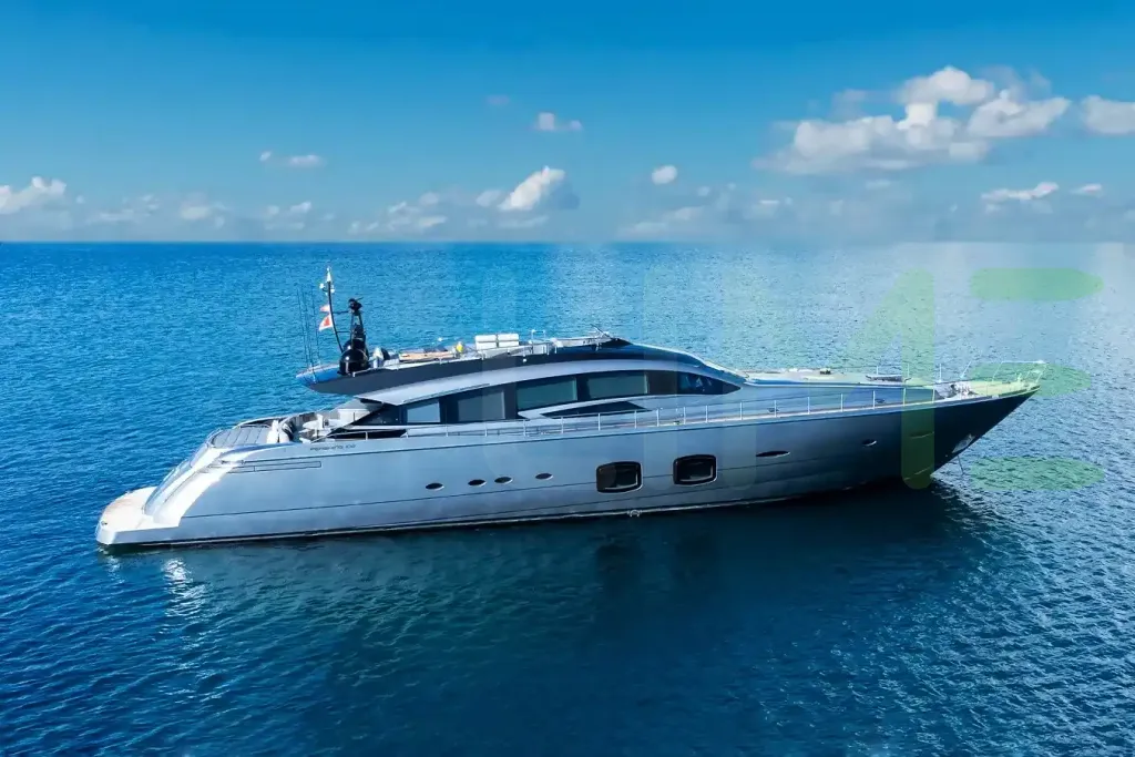White Aldebaran III yacht - 2026 guide with the owner of the world's 5036th largest yacht, the 27th largest yacht built by superyacht builder Pershing, based in Italy.